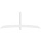 Ekena Millwork Bellingham Architectural Grade PVC Gable Bracket, 108"W x 45"H x 2"D x 6"F, 10/12 Pitch GBP108X45X0206BEL00 - alternate 2